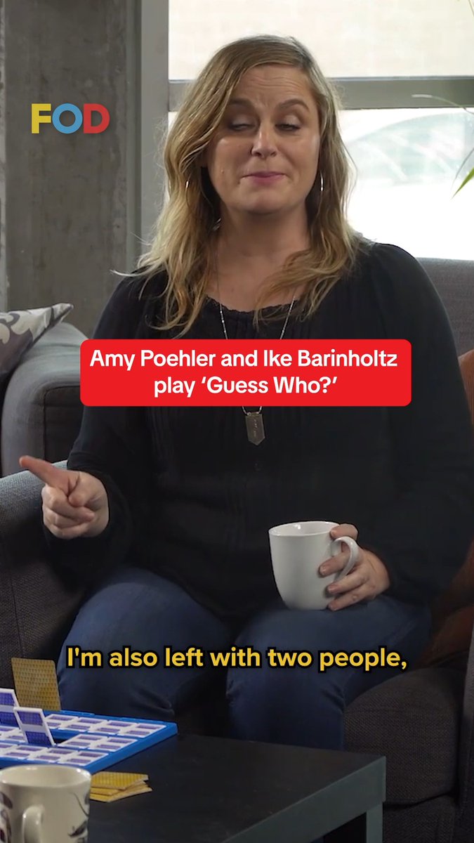 Turns out Amy Poehler and Ike Barinholtz have no idea how to play 'Guess Who?'