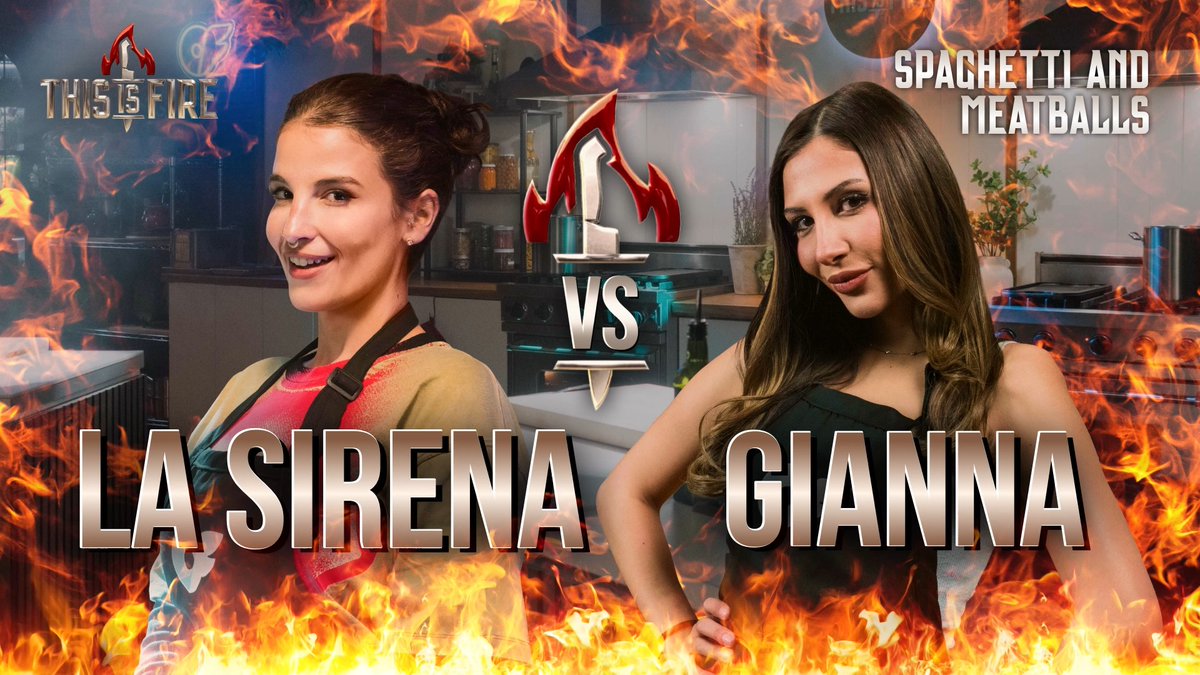 Easy dish, hard feelings. 🔥 Don't miss Gianna Dior & @LaSirena69_ in a heated #ThisIsFire showdown! Watch free: