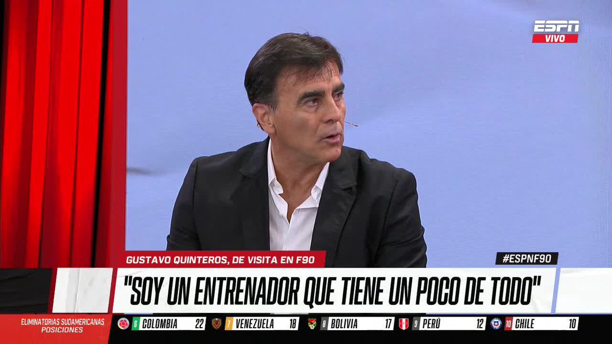 🗣 "#Vélez fue lo más lindo que me pasó como entrenador" ❤️🎓 ✍️ Gustavo Quinteros en ESPN F90.