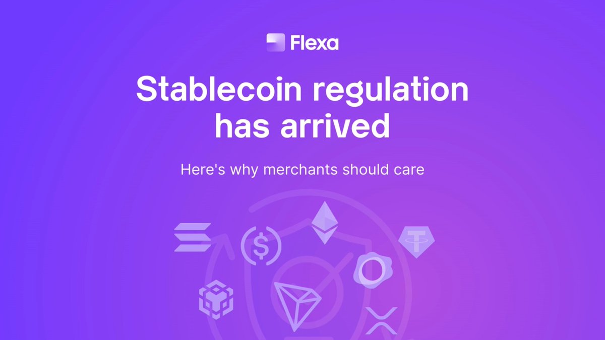 Stablecoin regulation has arrived, and here’s why it matters for merchants: After years of uncertainty, stablecoins are now supported by clear regulations in the US, EU, and UK. They are no longer seen as just a speculative technology. They are now a practical, regulated option for payments. For merchants, this opens the door to faster settlements, lower costs, improved cash flow, and a smoother checkout experience. With regulatory clarity in place, businesses can adopt stablecoins without hesitation. The opportunity is real. The path is clear. Now, it’s all about execution. Read the full blog:
