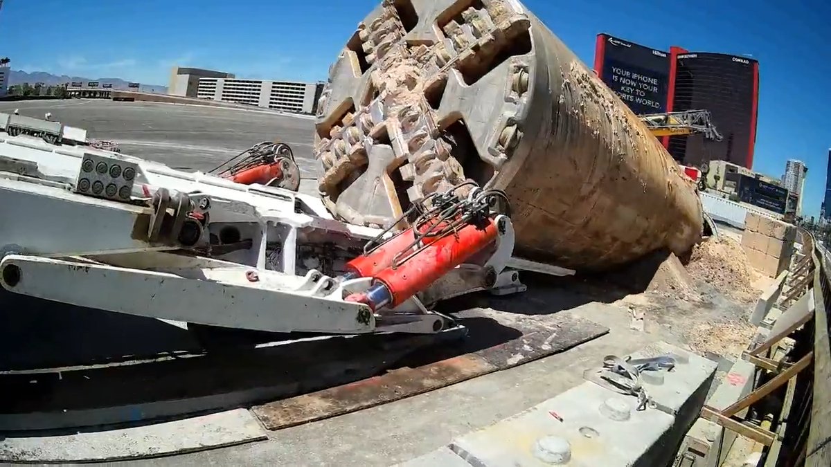 Stitched timelapse of the most recent TBM retrieval on the Las Vegas Strip