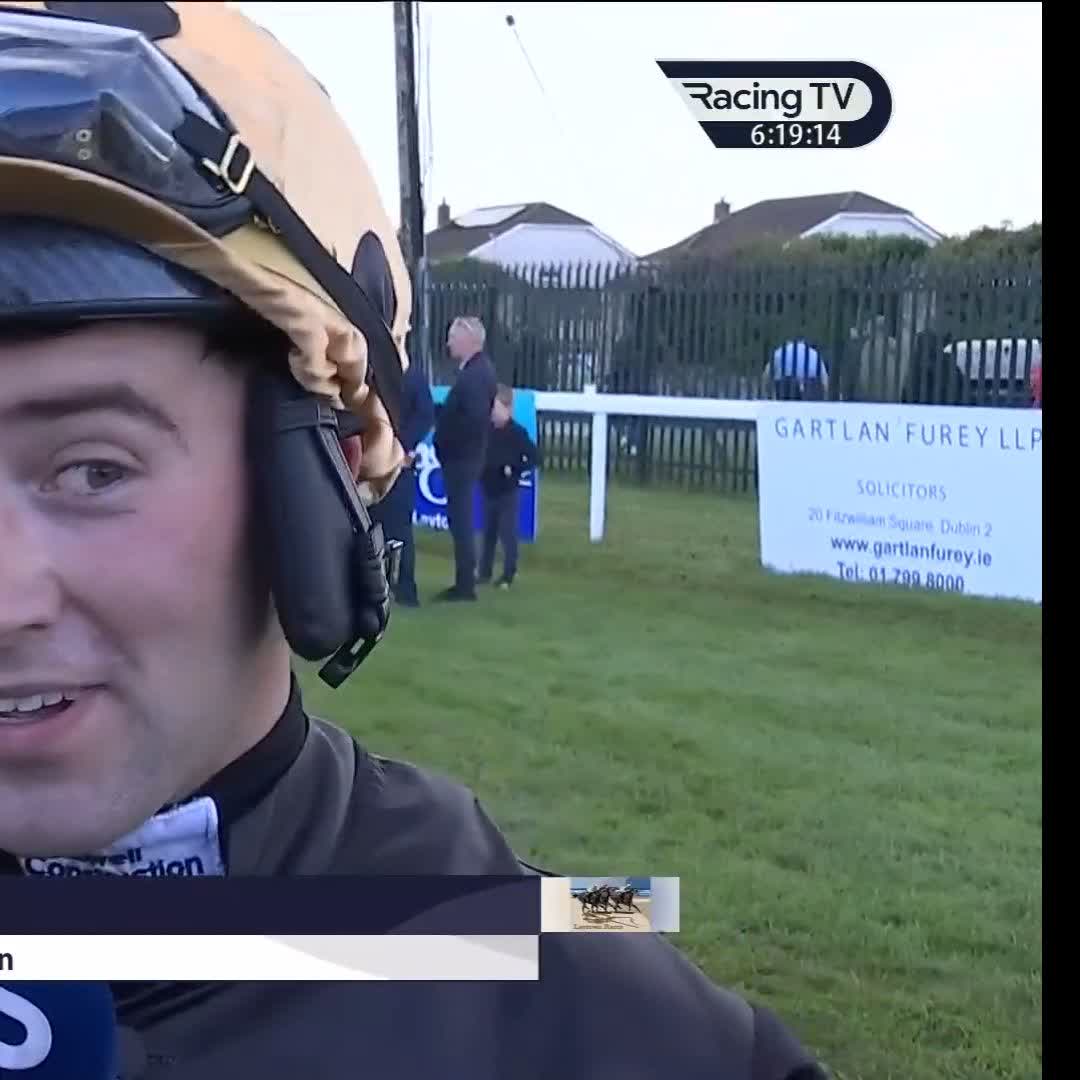 "A great buzz!" Jordan Gainford has ridden some top-class jumpers and landed some huge races in a successful career over obstacles, but he's clearly delighted to knock one in at Laytown Races 2026! 👏