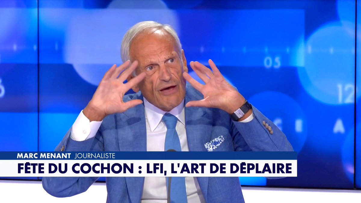 Alors que le député LFI Thomas Portes a désigné la Fête du cochon comme «une fête au service de la haine des musulmans», Marc Menant s'indigne : «Après "Les dix petits nègres", on va supprimer "Les trois petits cochons" ?», dans #Facealinfo