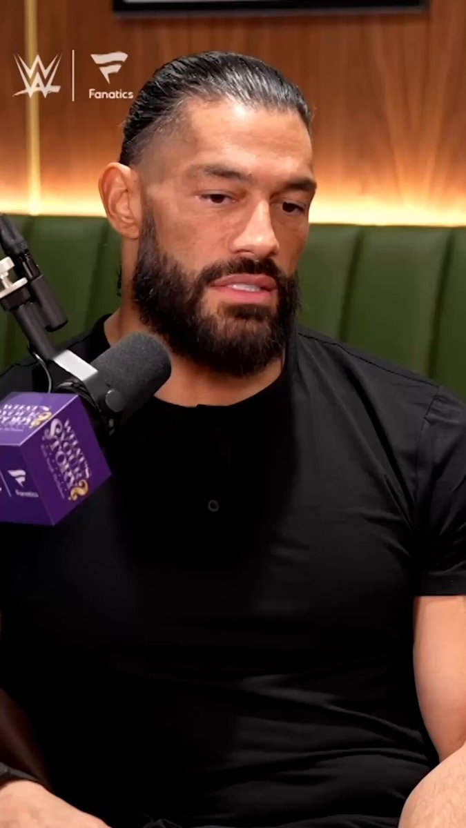Semantics matter! 🤣🤣🤣 Thanks again for such a fun conversation Roman Reigns! #WhatsYourStory Elyse Dudzinski WWE Fanatics