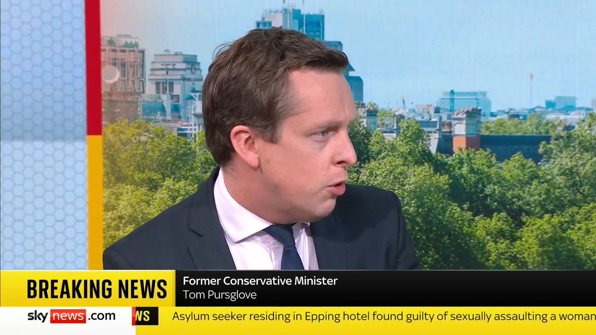 'I would consider Nadine to be a friend, but I hate seeing people leave the Conservative party, it's terrible.' Former Conservative minister Tom Pursglove reacts to his ex-Tory colleague Nadine Dorries defecting to Reform. #PoliticsHub 📺 Sky 501