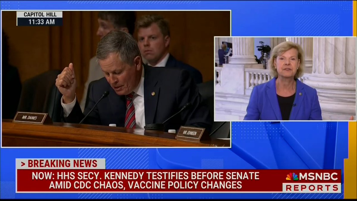 Sen. Baldwin: When RFK Jr. did this mass firing in the CDC, he ended up firing everybody in the childhood lead poisoning division. When Milwaukee public schools had a lead crisis and called the CDC for help, they were turned down. There was no one there to answer the phone because he discharged them. And then he lied about it. This incompetence has real life consequences