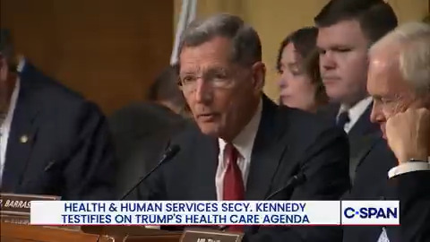.Sen. John Barrasso (R-WY): "Secretary Kennedy in your confirmation hearings, you promised to uphold the highest standards for vaccines. Since then, I've grown deeply concerned. The public has seen measles outbreaks."