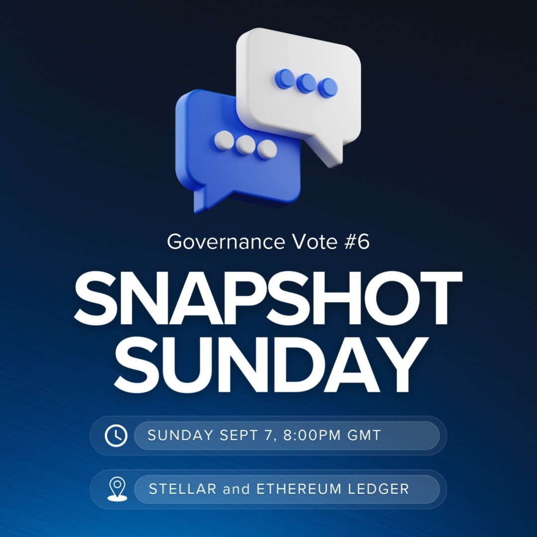 ⏳ Reminder: Gov Vote 6 snapshot = Sunday, 9/7 at 8PM GMT. Don’t miss it.