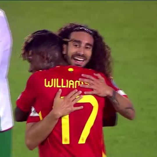 Two-touch Cucurella 😮💨🎯 Chelsea's left-back gets his first goal in international football 💪🇪🇸 📺 Stream #WCQ on DStv: