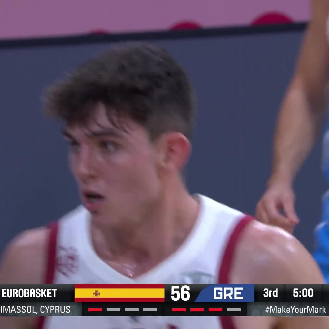 Sergio De Larrea is a BALLER. 🇪🇸 #EuroBasket | #MakeYourMark