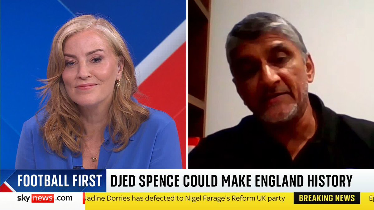 Footballer Djed Spence could become the first Muslim to play for the England men's team if he features against Andorra this weekend. Yunus Lunat, a former adviser to the FA on equality, says Muslim players have had many 'false dawns'. #SJUK Sarah-Jane Mee