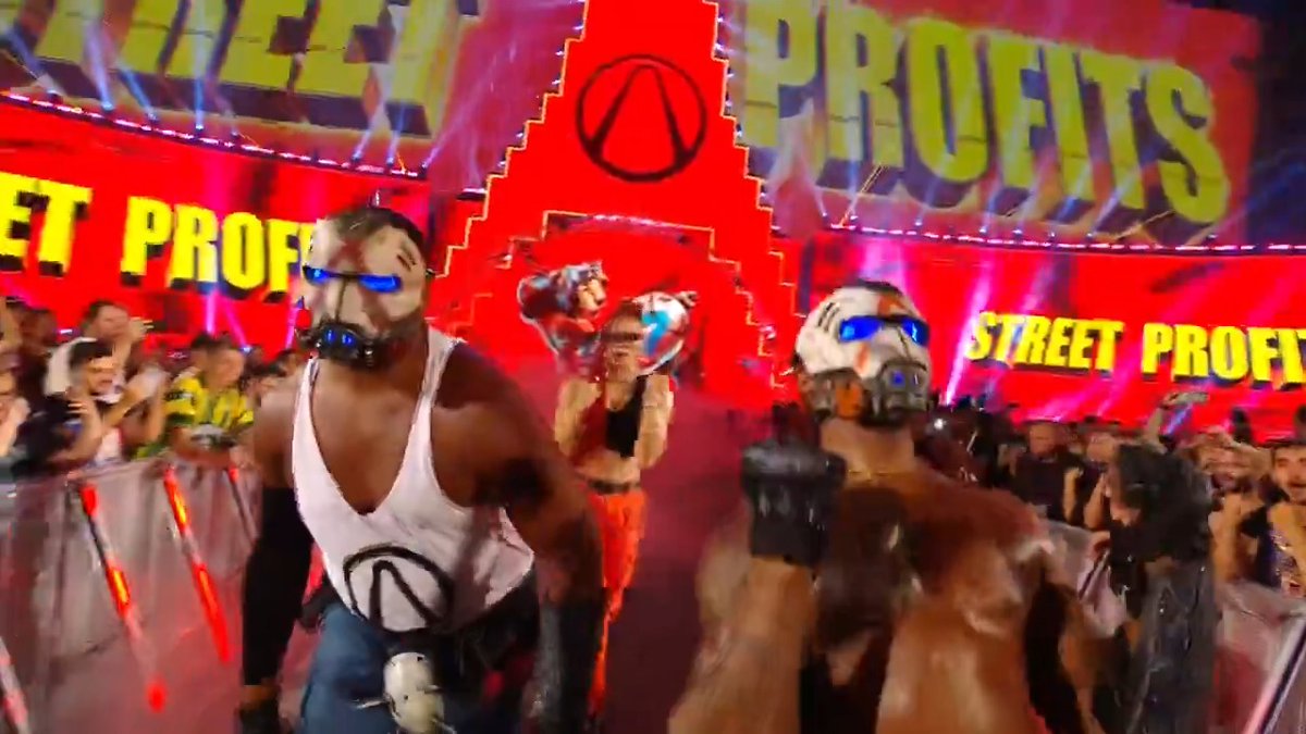 Street Profits pulled up to Paris drippin’… and RIPPIN’. C’est magnifique! 🔥 @angelodawkins @montezfordwwe #WWEClash