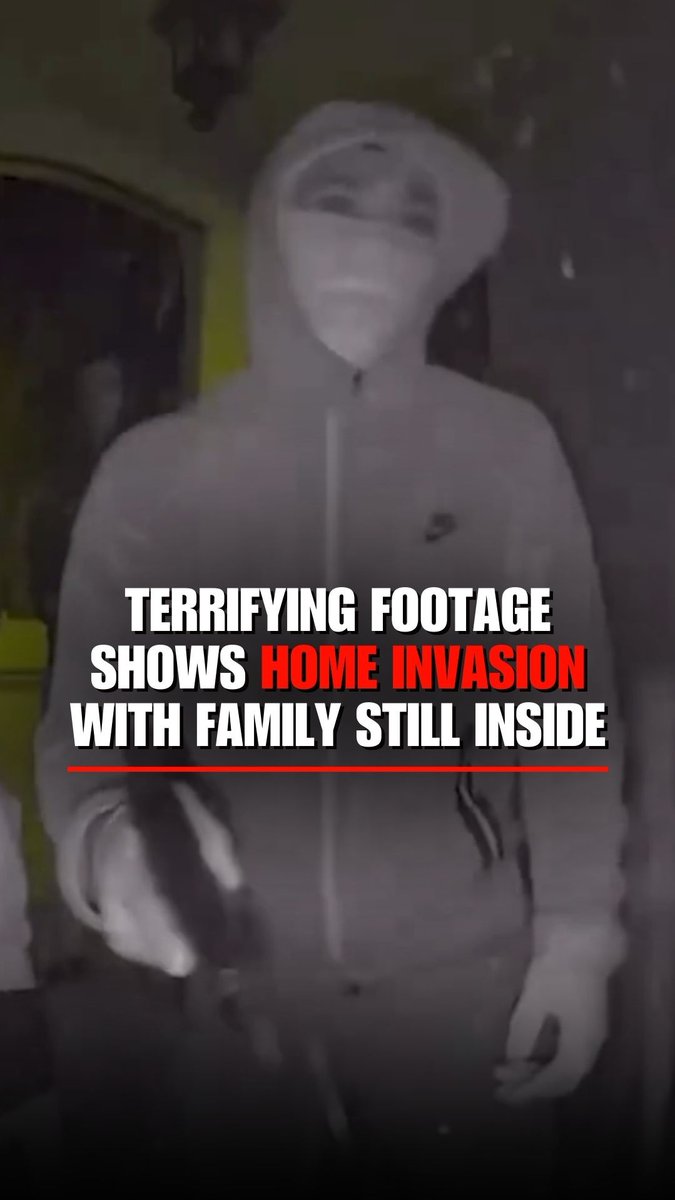 Police are investigating a failed home invasion in Canada after three masked suspects smashed a front door with a handgun and forced their way inside while two adults and two children were home. The suspects fled shortly after; no one was injured and nothing was stolen. The suspects remain at large.