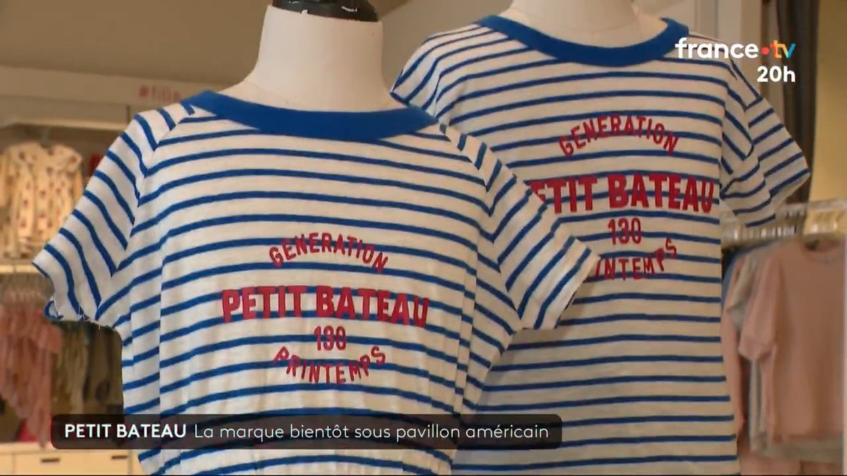 👕🇺🇸 La marque française iconique "Petit bateau" a été vendue à un fonds américain. #JT20h