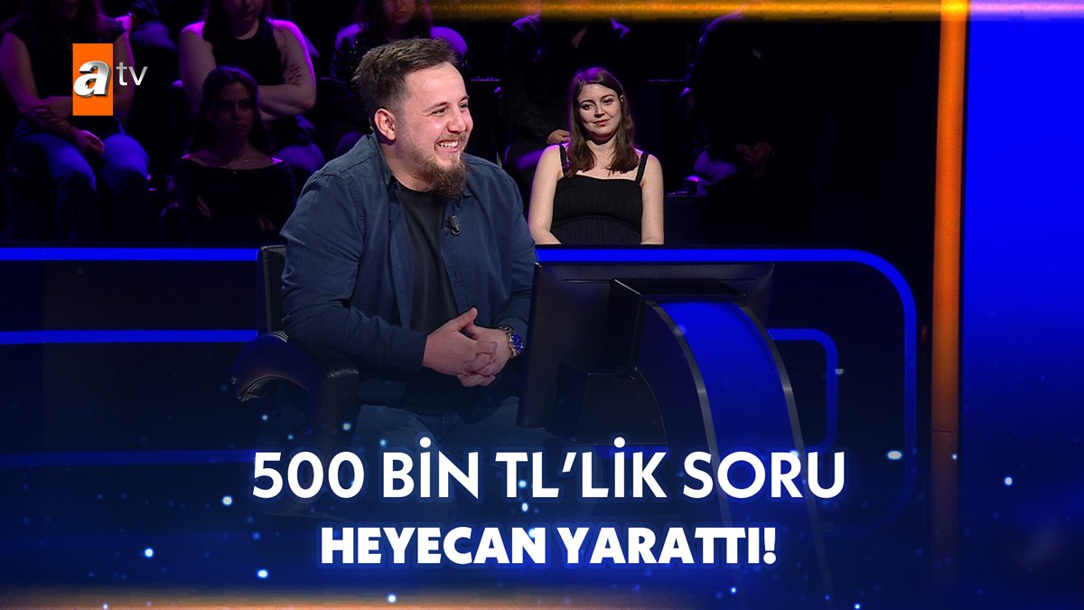 Kim Milyoner Olmak İster programında sorulan 500.000 TL'lik soru.