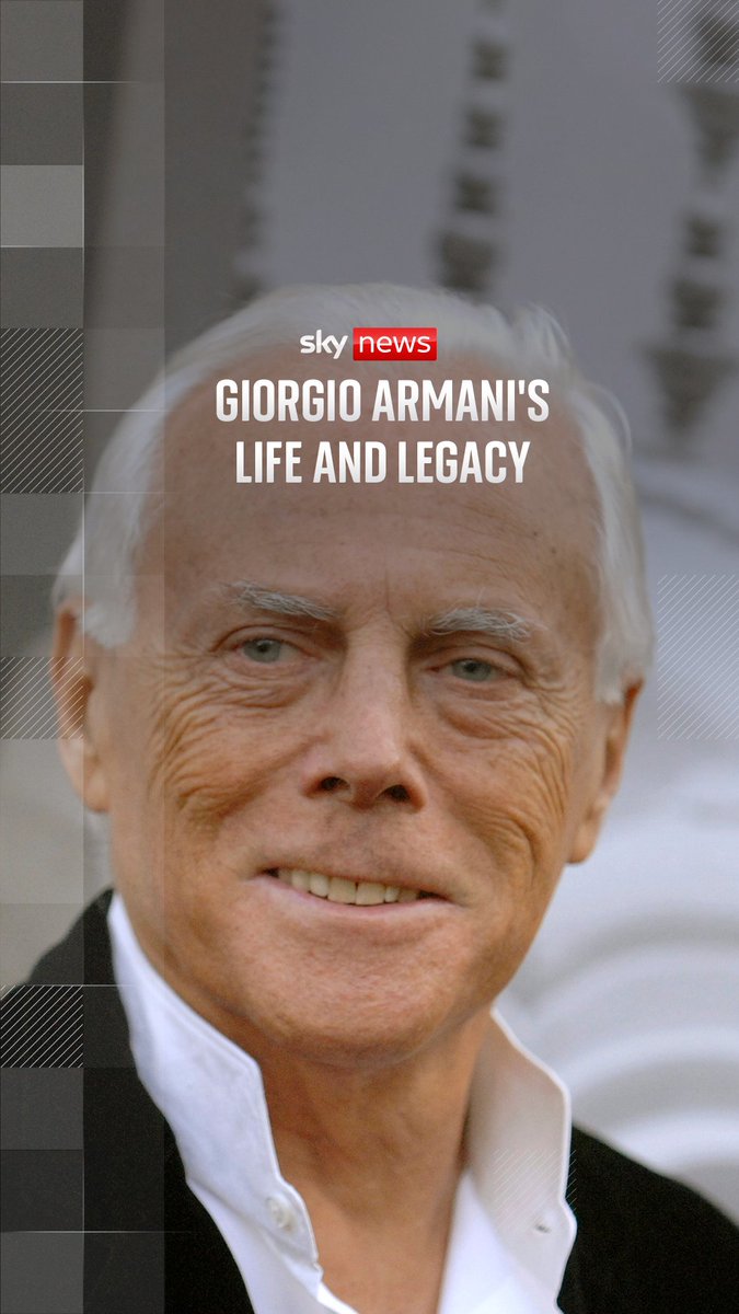 Giorgio Armani, known affectionately by many as King Giorgio, died surrounded by his loved ones at home on Thursday, his fashion house has announced. Sky's Rachael Venables looks back at his life and legacy ⬇️✨