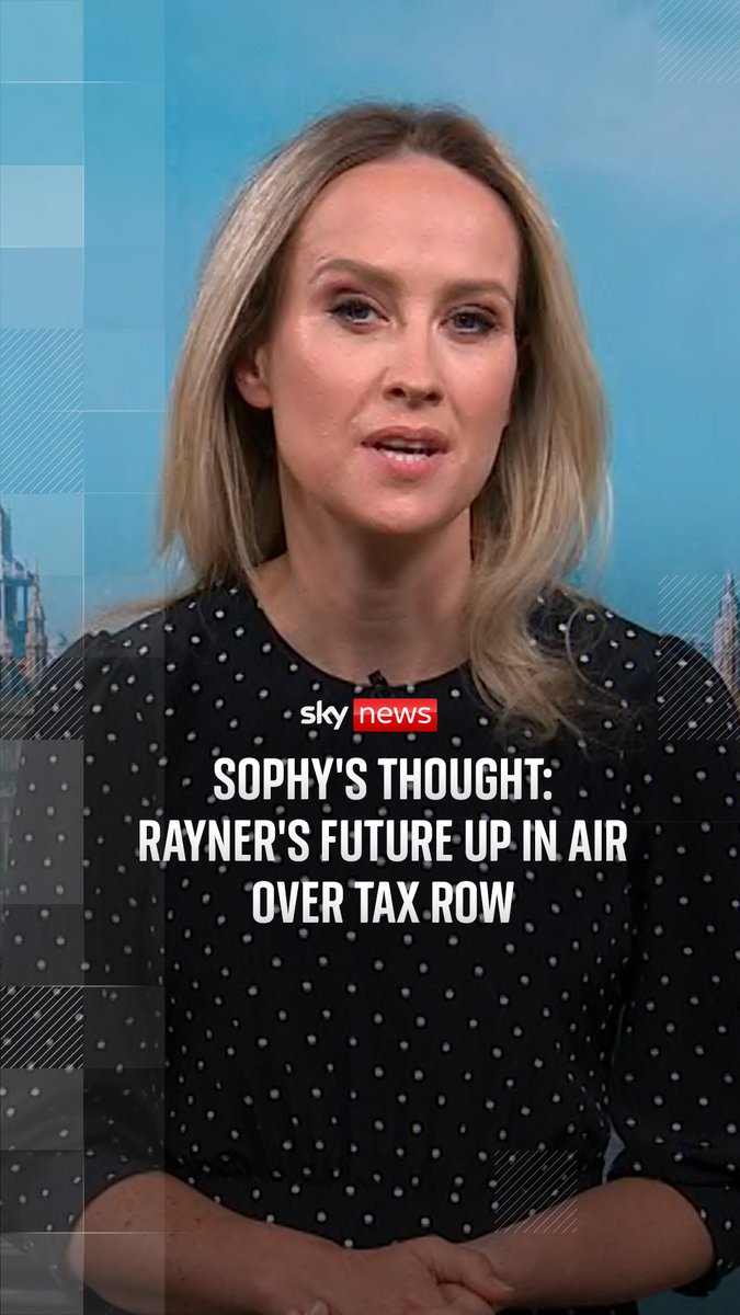An investigation by the ministerial ethics watchdog will decide Angela Rayner's future after she admitted underpaying stamp duty on her second home. Sophy Ridge reflects on how the row has underlined the tribalism of the UK's binary politics. More ➡