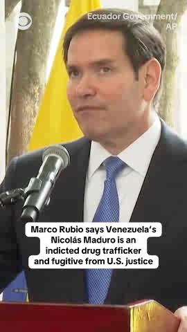 During a visit to Ecuador, U.S. Secretary of State Marco Rubio dismissed U.N. claims that Venezuela isn’t tied to the drug trade, saying “the UN doesn’t know what they’re talking about.” He stressed that Venezuelan President Nicolás Maduro has been indicted by a U.S. grand jury on drug trafficking charges and called him “a fugitive of American justice.” Rubio made the remarks after meeting with Ecuador’s leaders to discuss security and U.S. cooperation in Latin America.