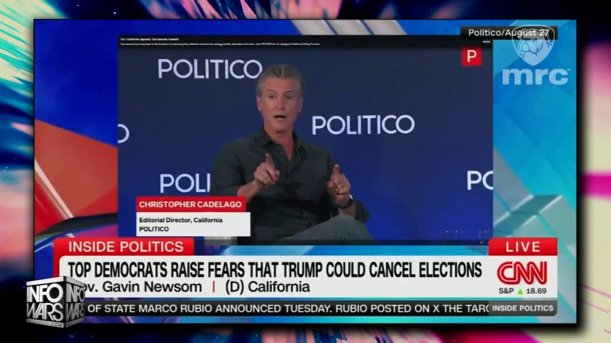 VIDEO: California Gov. Newsom & Illinois Gov. Pritzker Aired On CNN To "Sound The Alarm" On 2028 Presidential Election They Claim Trump Will Prevent A Free & Fair Election After Openly Ushering In Illegal Aliens To Vote