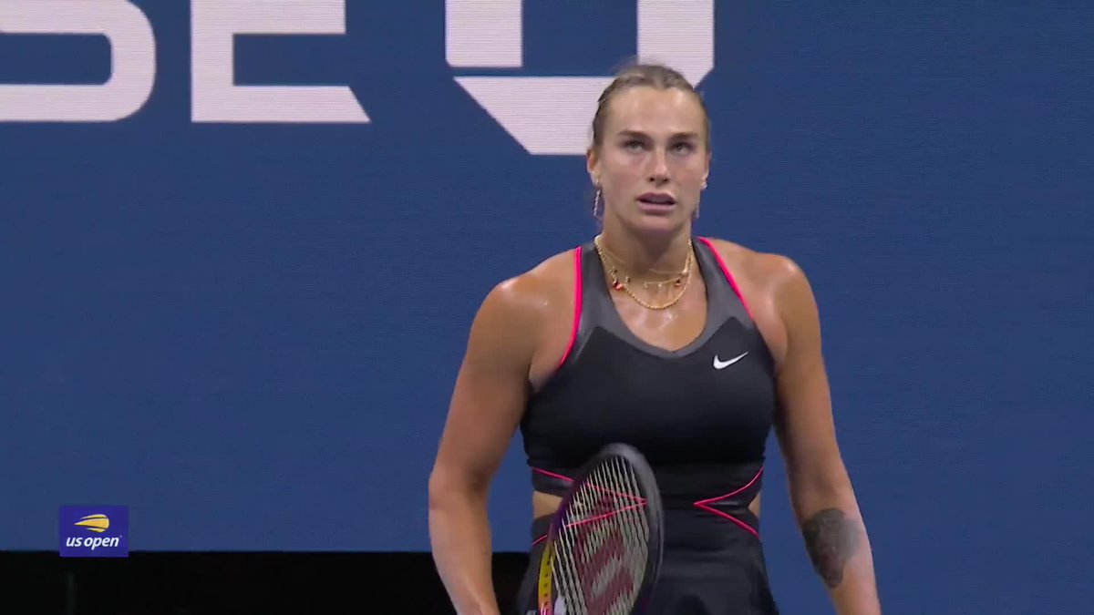 Aryna Sabalenka finds the perfect cross-court angle!