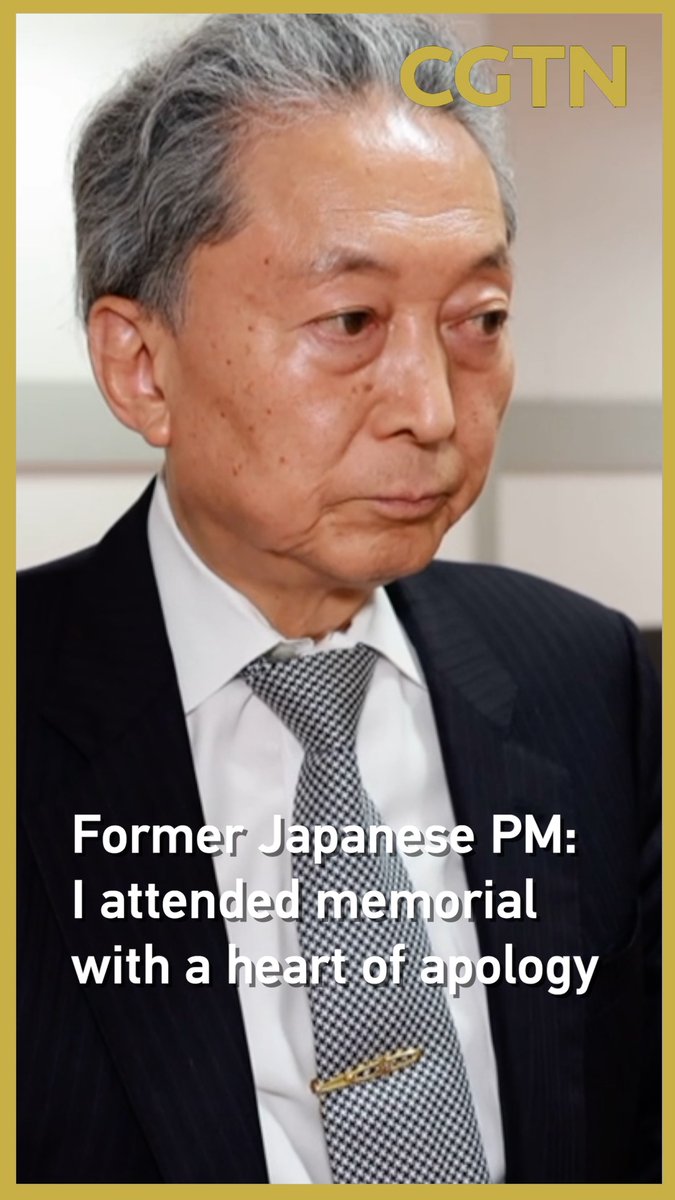 Former Japanese Prime Minister Yukio Hatoyama: I attended memorial with a heart of apology #VDay
