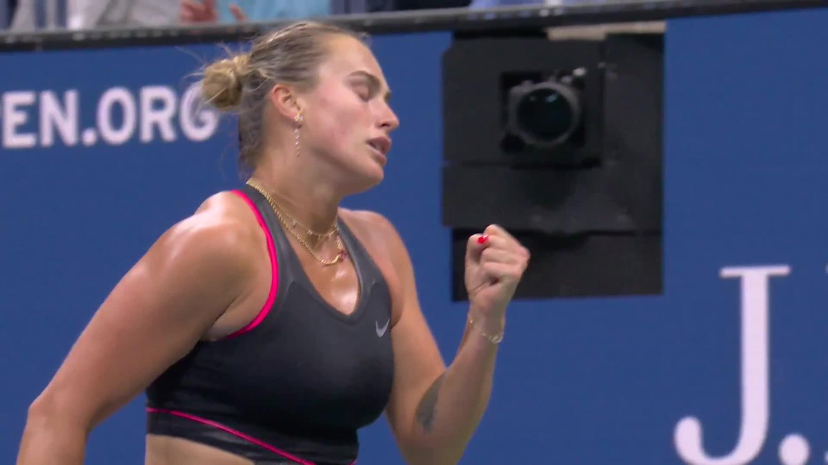 Aryna steadies the ship! She takes an early 3-0 lead in the second set.