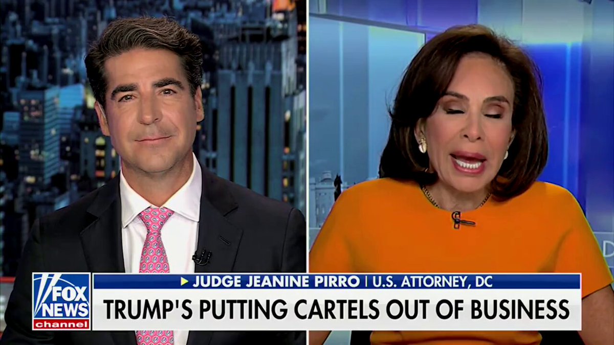 .US Attorney Pirro on intercepting $500M worth of precursors to methamphetamines from China to the Sinaloa Cartel: "President Donald J. Trump and Secretary Marco Rubio, in designating these cartels as foreign terrorist organizations, is giving our office... the ability to take down these operations sooner."