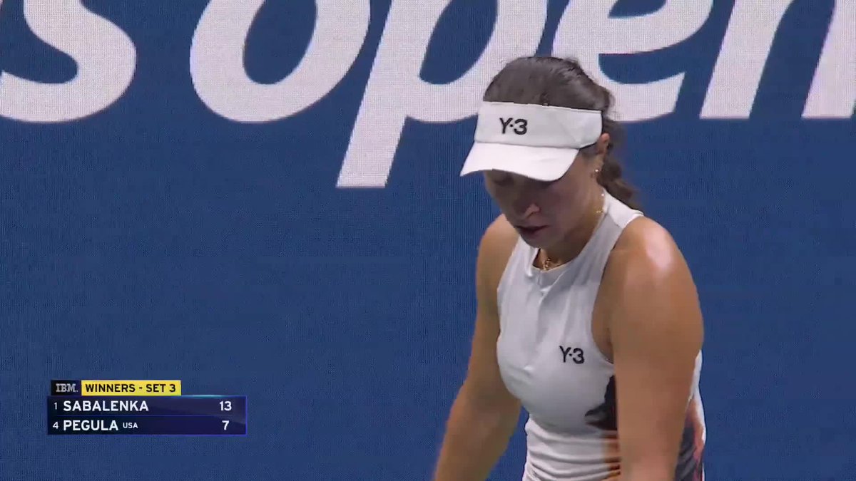 Aryna Sabalenka’s reaction after beating Pegula to reach the U.S. Open final. That wasn’t a scream, that was a roar. One win away. 🥹