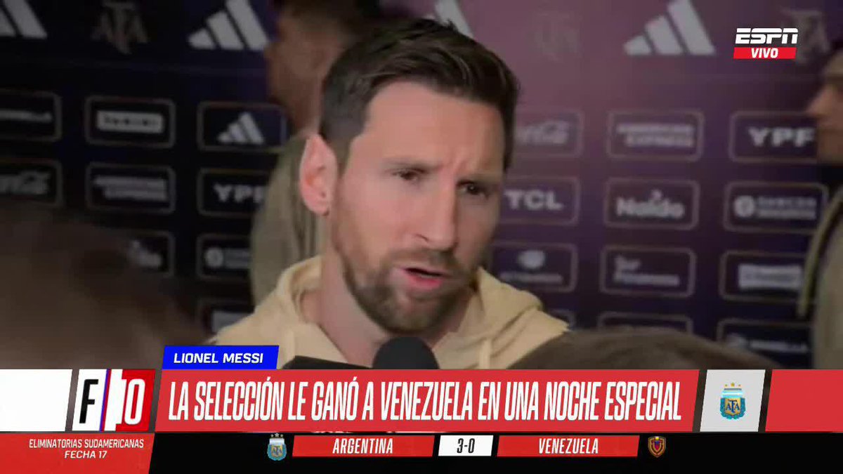 Así confirmó Leo Messi que no viajará a Ecuador en el cierre de las Eliminatorias. 📺 #ESPNF10 | #DisneyPlus Plan Premium