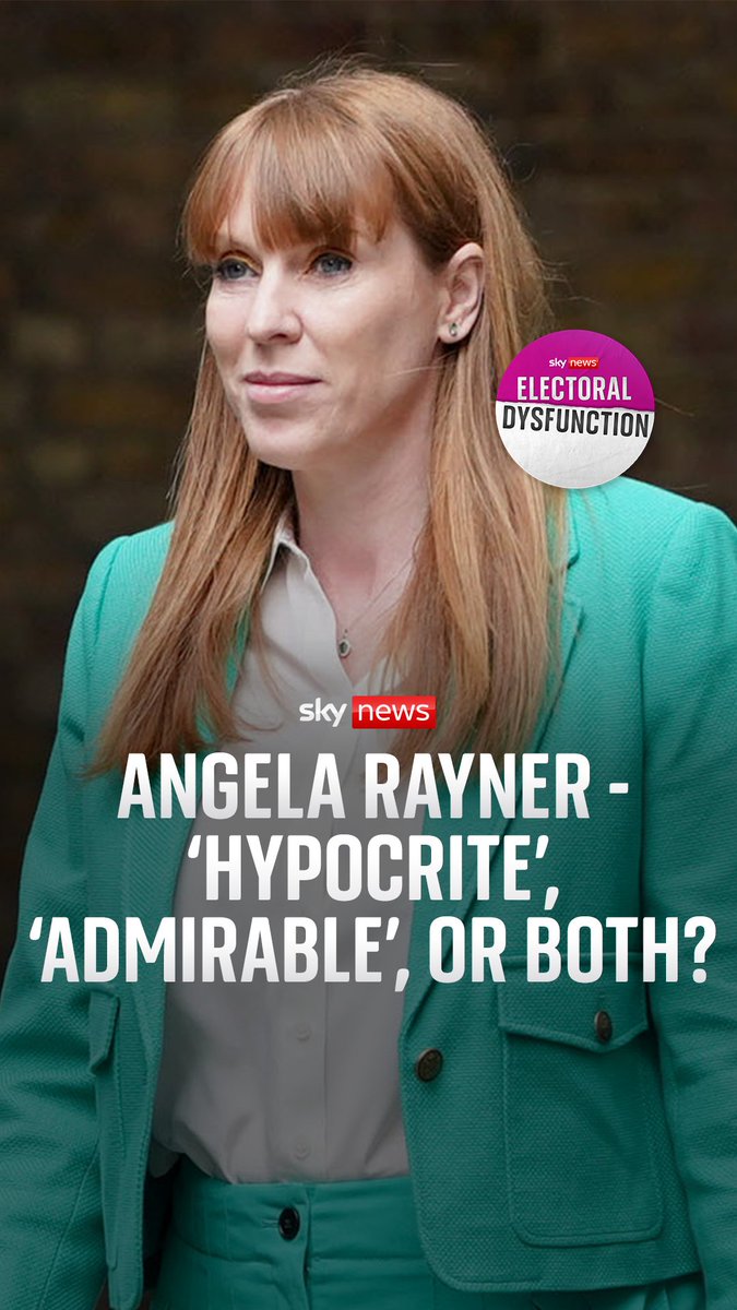 Angela Rayner - 'hypocrite', 'admirable', or both? After she spoke exclusively to Beth Rigby on #ElectoralDysfunction, Harriet Harman and Ruth Davidson discuss the Deputy PM's actions and future. 🎧 Listen: 📺 Watch: