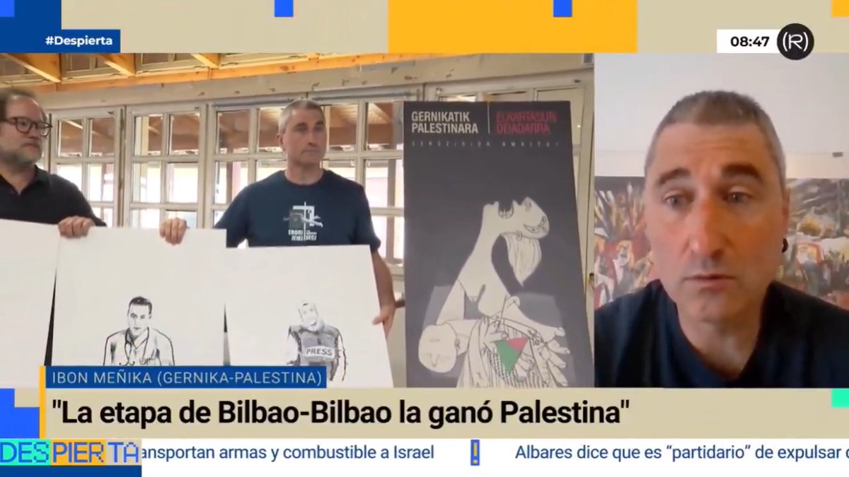 🇵🇸 "Somos un pueblo solidario con el pueblo de Palestina" Ibon Meñika Orue-Etx, de la iniciativa ciudadana Gernika-Palestina (Gernika-Palestina Herri Ekimena) 👇🏽 📺 DESPIERTA |