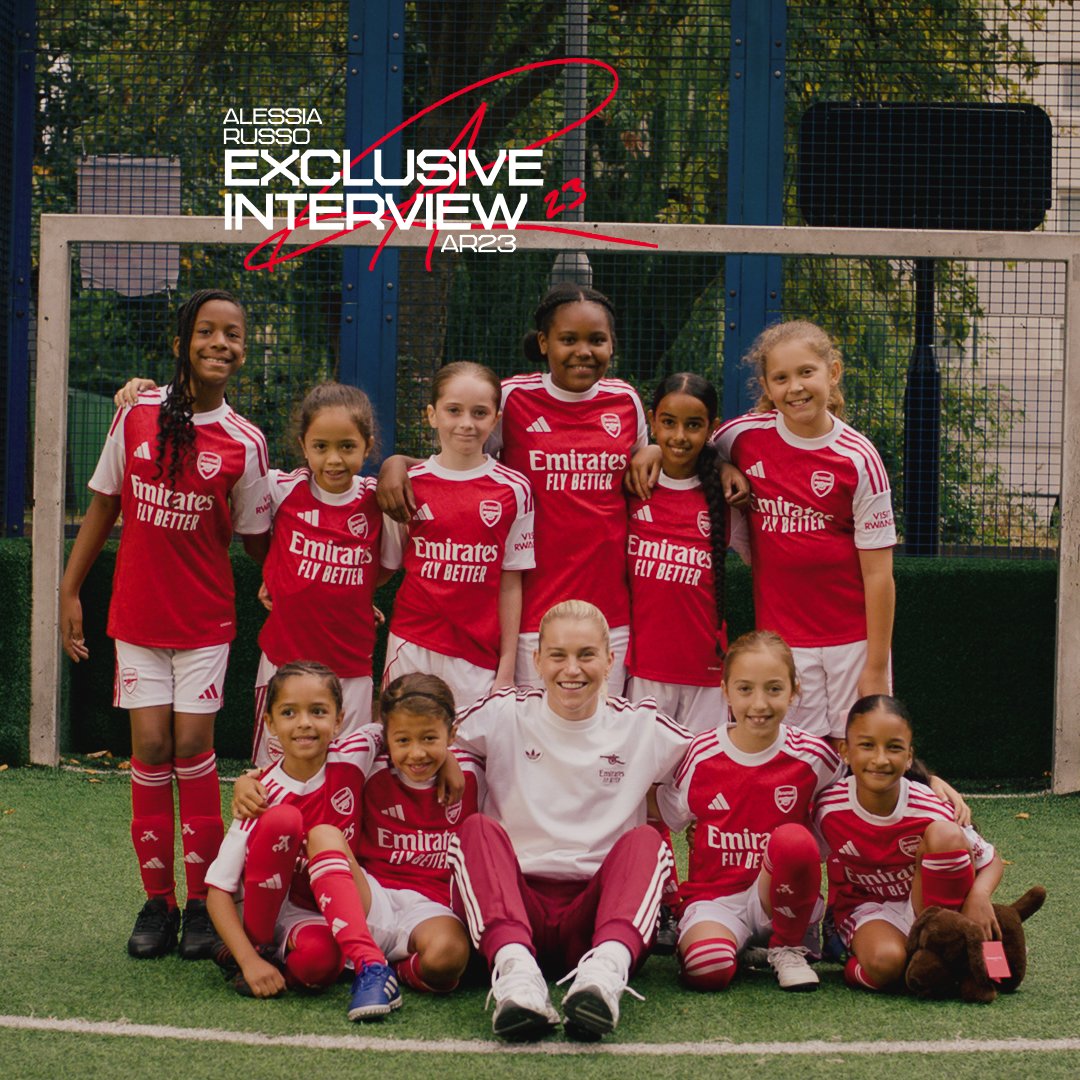 For the next generation ❤️ Some very special guests from Arsenal Community were the first to speak to Alessia after signing her new Arsenal contract 🥹