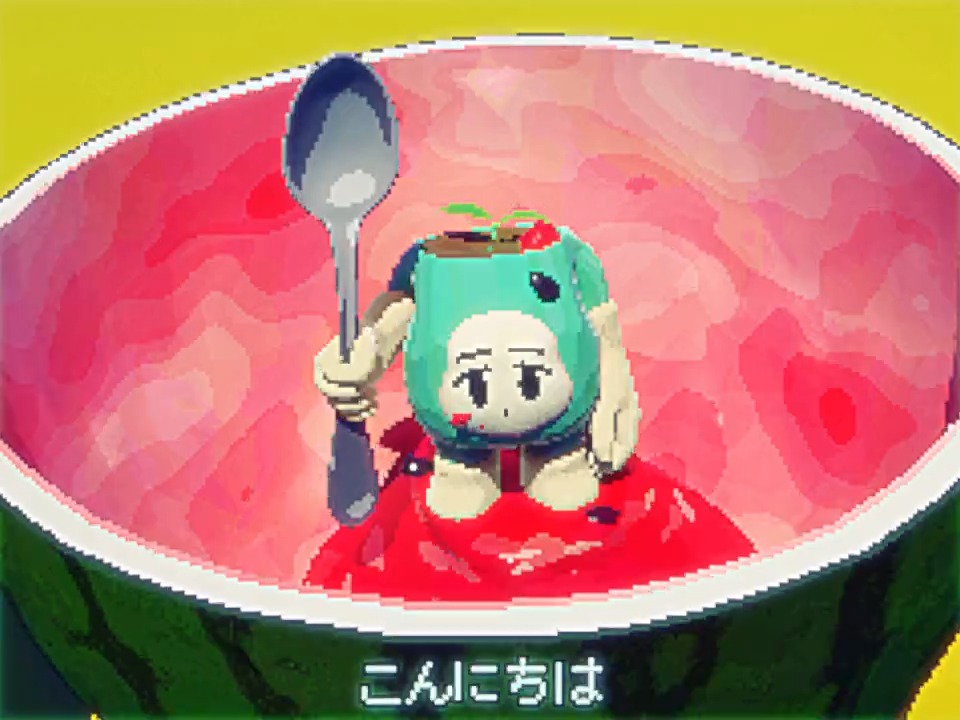 スイカなら無限に食べれるよ❗️ #もちもちポットくん