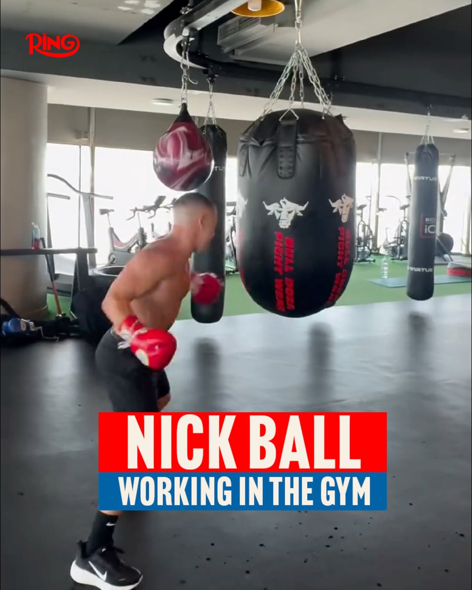 WBA featherweight champion Nick Ball throwing big punches on the bag 💥 Who would you like to see Ball face next⁉️