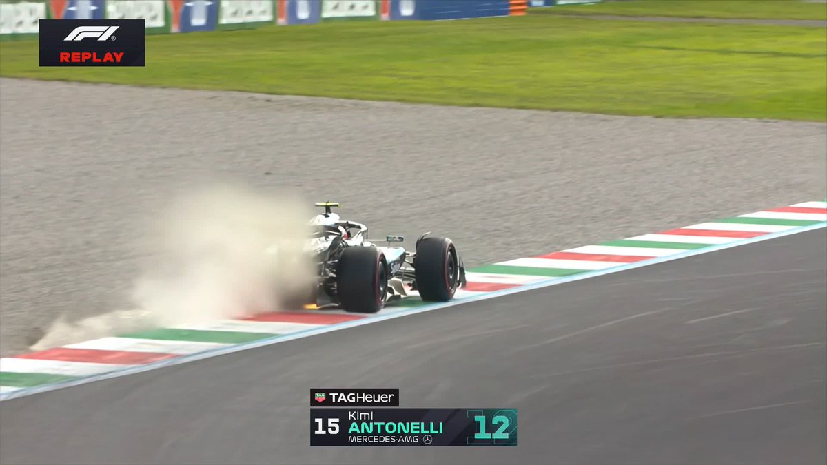 Hadjar isn't the only driver pushing the limits Antonelli and Norris have both had trips into the gravel 👀 #F1 #ItalianGP