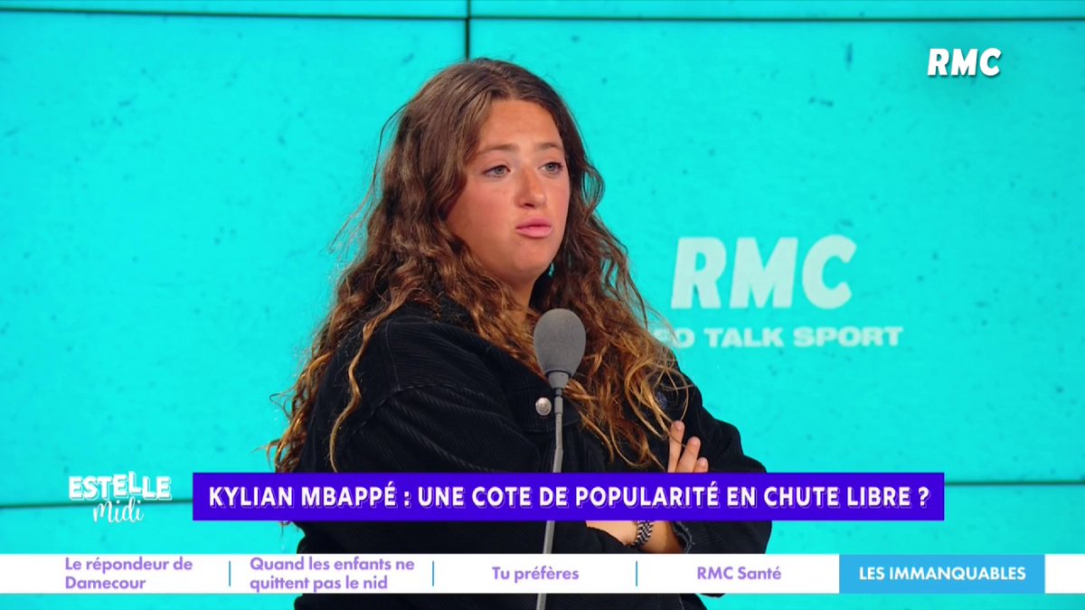 😂 Elise Goldfarb chauffe Daniel Riolo sur Kylian Mbappé ! 🎙️ "Je l'adorais mais là, j'ai un désamour global pour les joueurs de foot... ils sont payés trop cher ! Mbappé a trop d'argent... tout ça pour taper dans un ballon !" #EstelleMidi