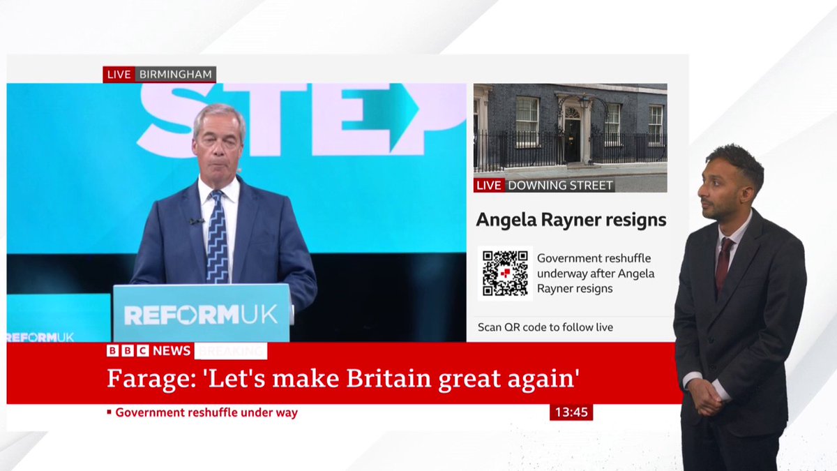 "We will open a department for preparing for government, so that when we win, we can hit the ground running," Nigel Farage says "I will give this absolutely everything that I've got," the Reform UK leader adds Follow live: