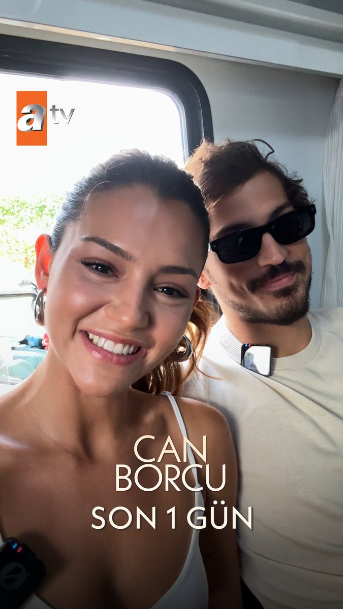 Çağla Boz ve Oktay Çubuk’tan 1 yeni mesaj! 💬 Son 1 gün! 🥳 #CanBorcu yeni sezonuyla yarın 20.00’de atv’de. ⚖️ atv