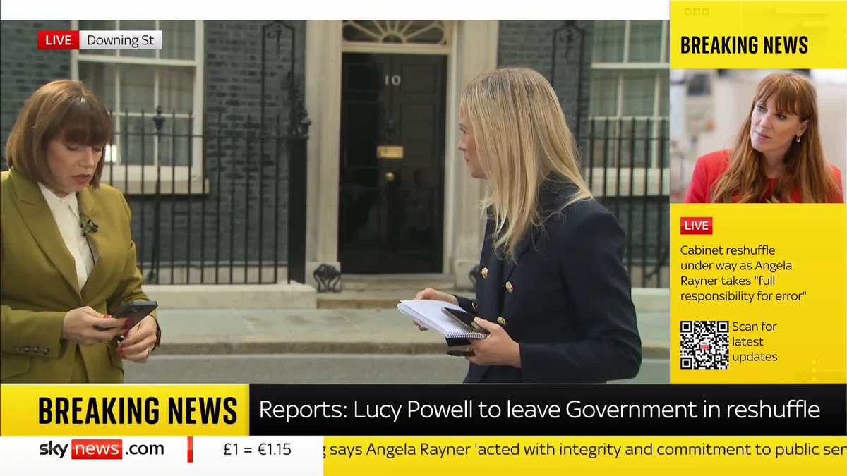 BREAKING: Lucy Powell, who has served as leader of the House of Commons since the general election, and Ian Murray, the Scotland secretary, are both leaving the government, Beth Rigby reports. Follow cabinet reshuffle here: