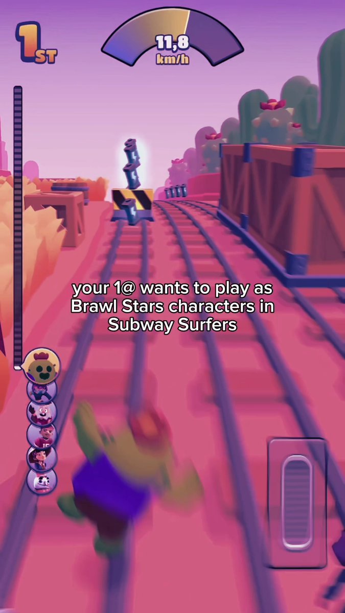 tag them and start playing Brawl Stars Showdown in Subway Surfers #subwaysurfers #brawlstars