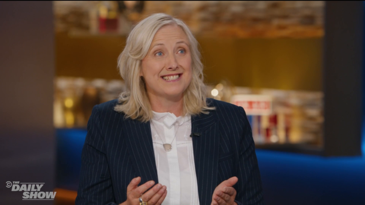 "How to Survive the Broligarchy" writer Carole Cadwalladr (Carole Cadwalladr) sounds the alarm about AI's lawless business model