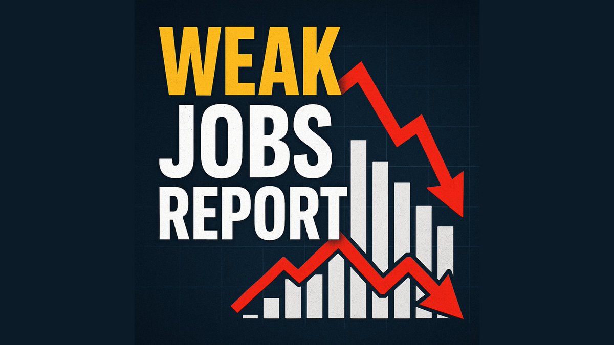 The jobs report proves the Fed is behind the curve again. They should cut 50 basis points or more in September.