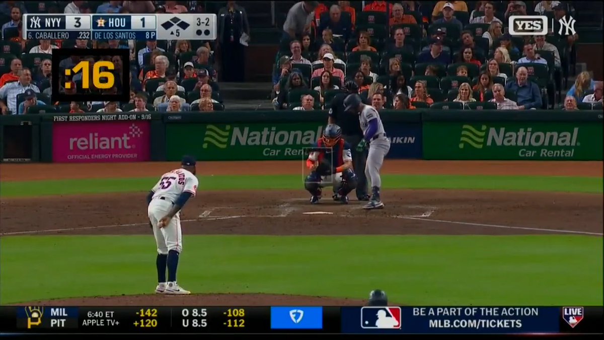 Was José Caballero up to no good by not looking at the pitcher leading to a pitch timer violation?