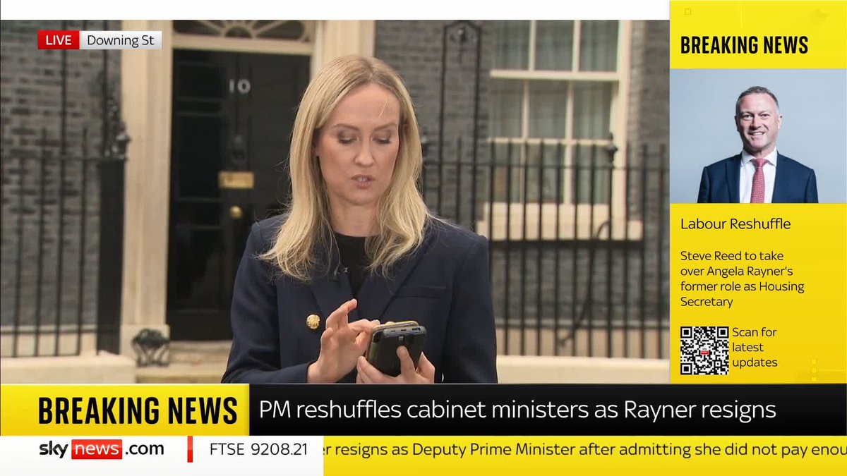 BREAKING: David Lammy has been appointed Deputy Prime Minister as part of the major cabinet reshuffle 📺 Sky 501, Virgin 602, Freeview 233 and YouTube