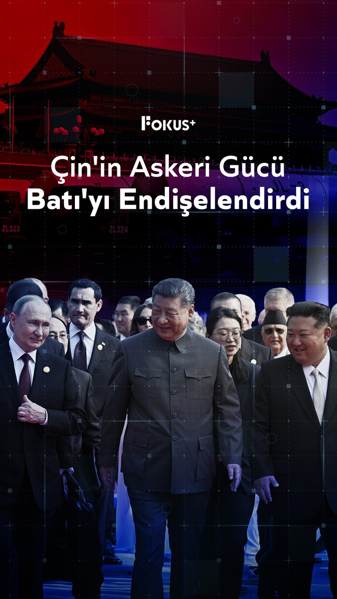 ➕ Çin İkinci Dünya Savaşı'nda Japonya'yı yenmesinin 80. yıldönümünde düzenlediği askeri geçit töreninde, Devlet Başkanı Şi Cinping'in yanında Putin ve Kim Jong-un'un yer alması dünyada büyük tepkilere yol açtı. ▪️ Törende ilk kez nükleer silahlar, hipersonik füzeler ve lazer savunma sistemleri sergilenirken, üç liderin yan yana durması güçlü bir ittifak mesajı verdi. ▪️ Bu manzara karşısında Trump sosyal medyadan "ABD'ye karşı komplo kuruyorsunuz" tepkisini gösterdi.