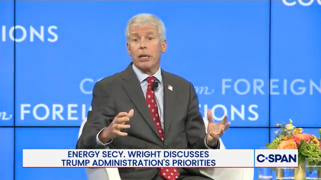 Energy Secretary Chris Wright "One of the negative implications your hear all the time in the news is that tornadoes are getting worse and hurricanes are worse and flood and droughts and storms, they're more frequent and larger in magnitude. This is just simply untrue..."