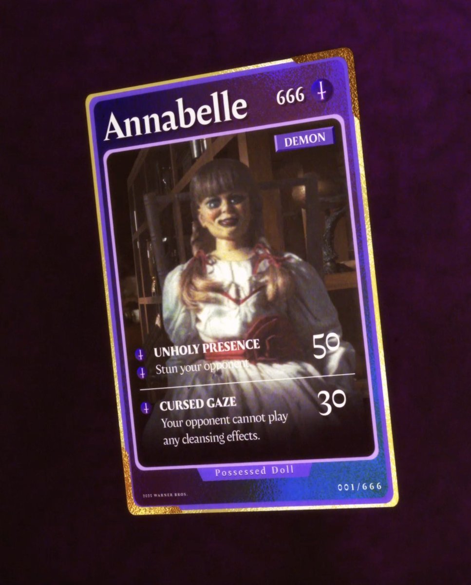 These are the cards evil has dealt. #TheConjuring: Last Rites - NOW PLAYING Only in Theaters. Get tickets now:
