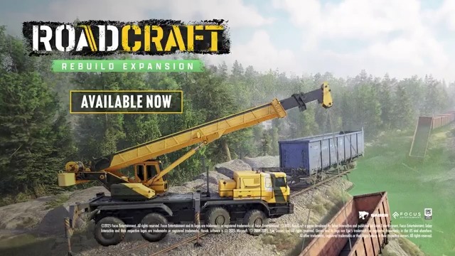 The RoadCraft Rebuild Expansion is LIVE! 🚂💨 Face train derailments, floods & marshes while rolling out with powerful new bridge-layer vehicles and new difficulty options, including fuel management. ⛽