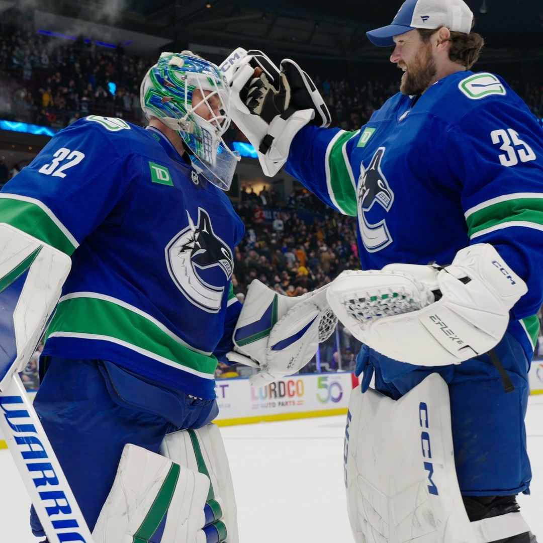 The number one goalie tandem in our eyes. 🤩 #NHLGoalieWeek