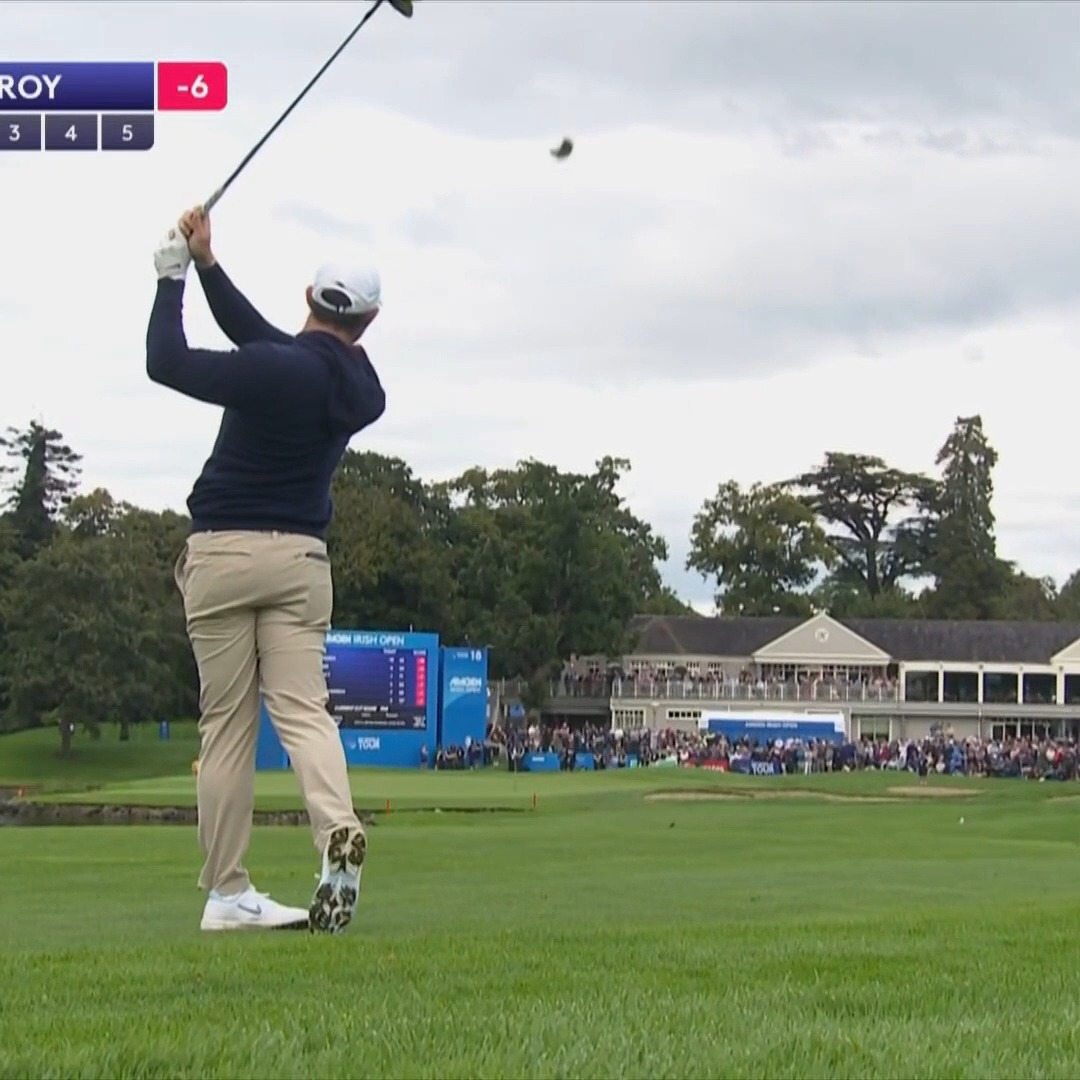 🚨🦤😲 #WATCH — Rory McIlroy nearly holes out for Albatross on 18 at the Irish Open 😮💨
